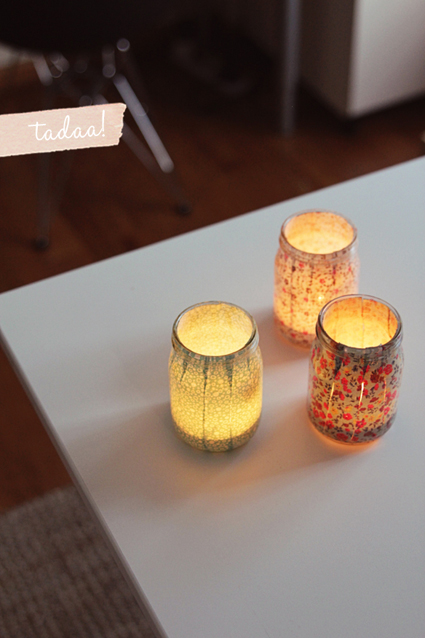 Candelabros estampados « manualidades Carton Ideas Candelabros