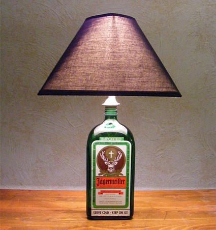 lampara con botella 