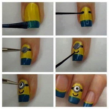 tutorial uñas minions