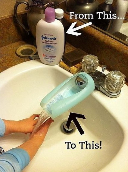 recicla botella shampoo
