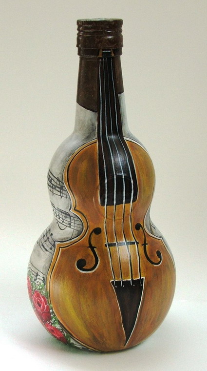 botella decorada