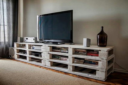 mueble palet tv