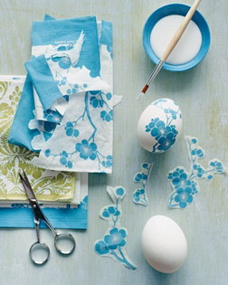 decoupage en huevos