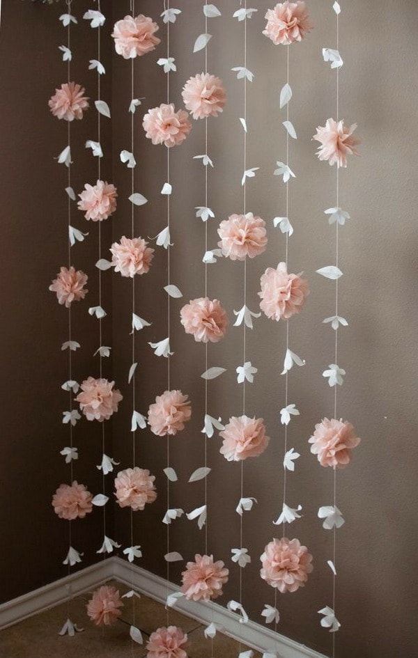 Ideas para decorar con flores de papel - ManualidadesManualidades