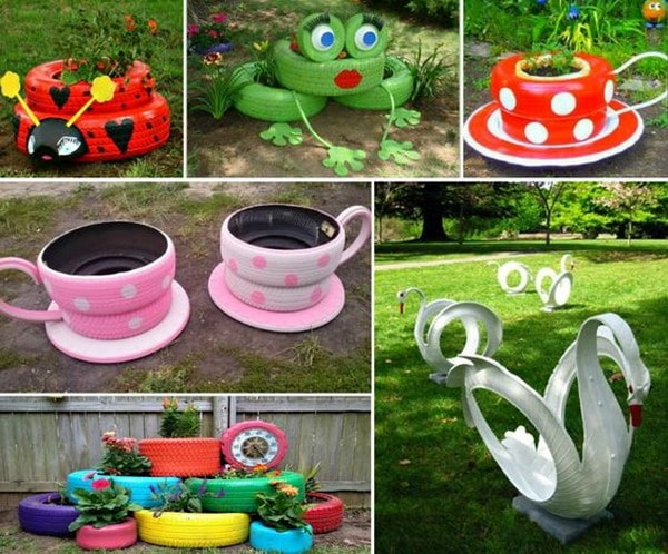 regular Automatización No de moda Diseños con materiales reciclados para decorar el jardín -  ManualidadesManualidades